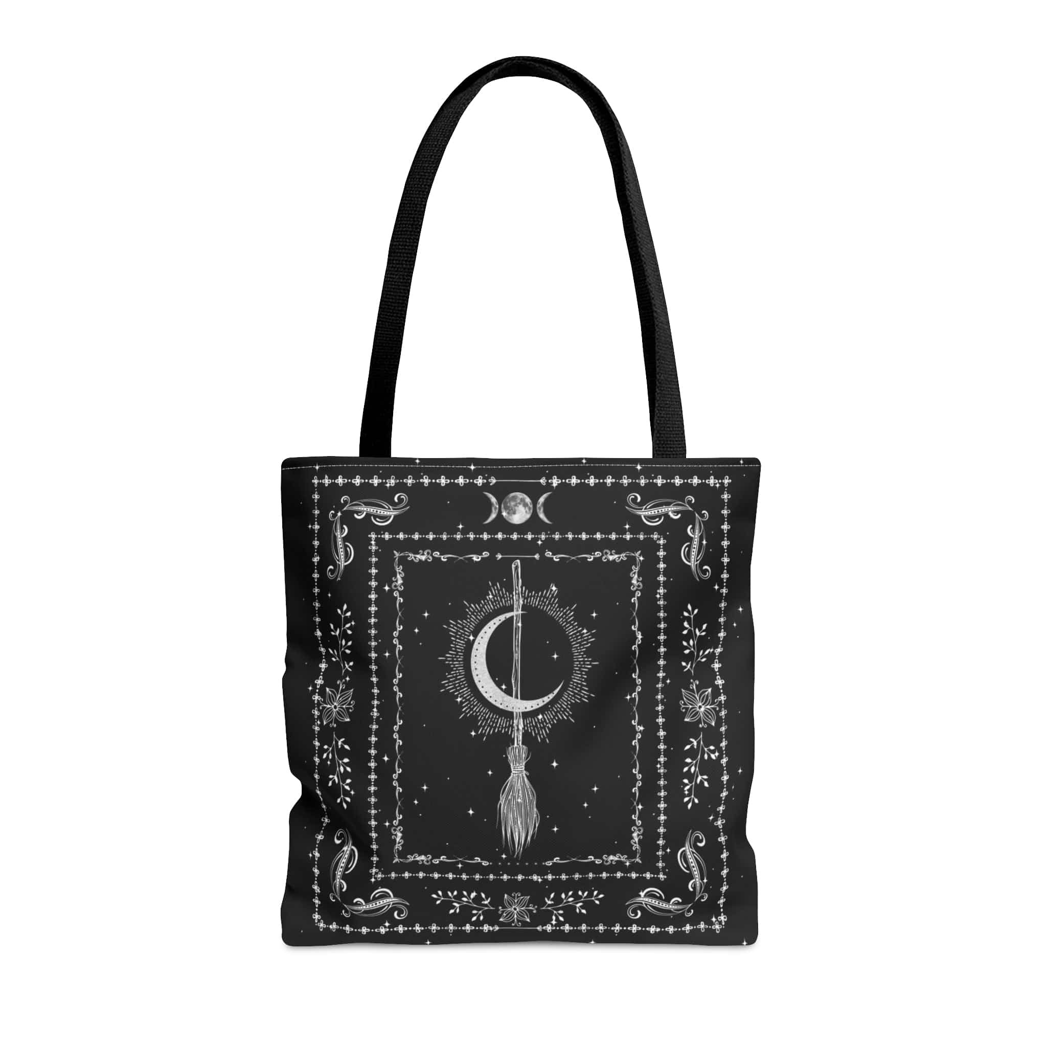 black white cosmic tote test