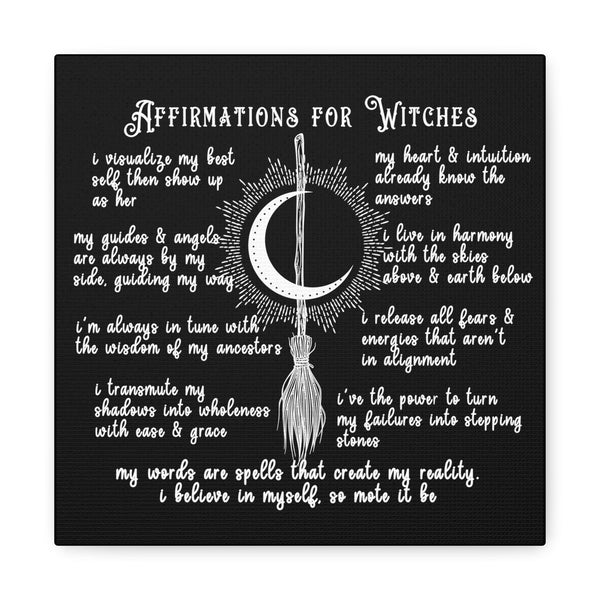 Witch Affirmations Altar Decor, Room Decor, Home Decor