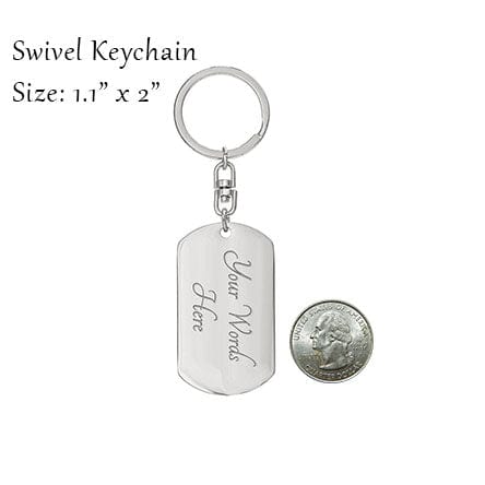 Personalized Keychain - Trust Your Intuition
