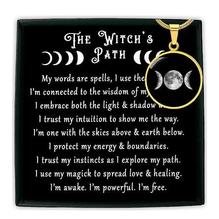 Wiccan Triple Moon Necklace