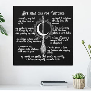 Witch Affirmations Canvas