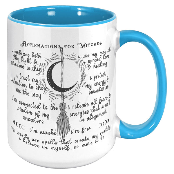 High Quality 15oz Mug - Affirmations for Witches