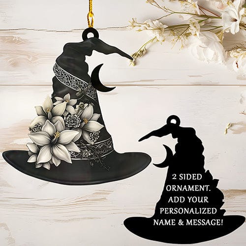 Personalized Witchy Hat Ornament Gift