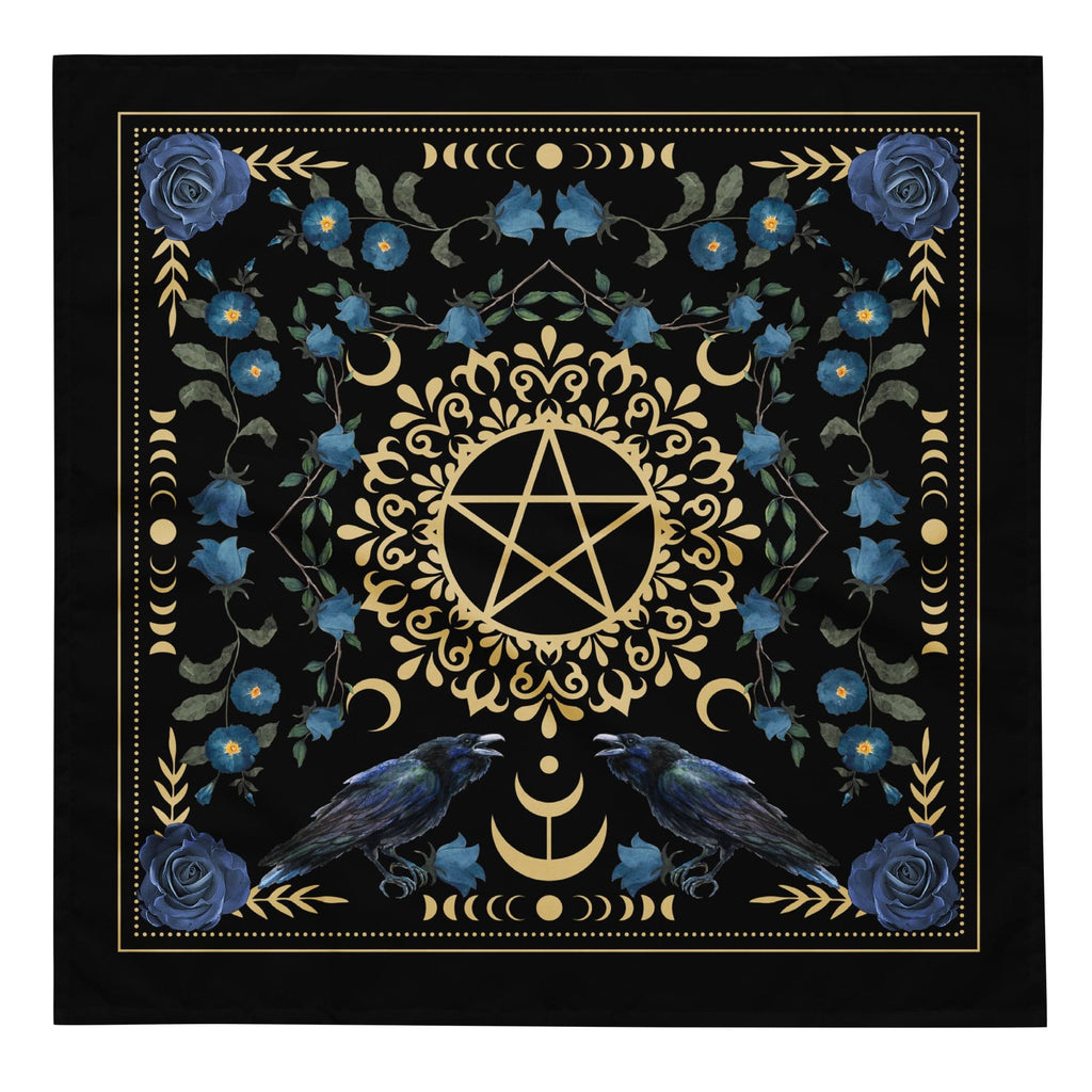 Pentacle Raven Altar Cloth – Enchanted Symbols