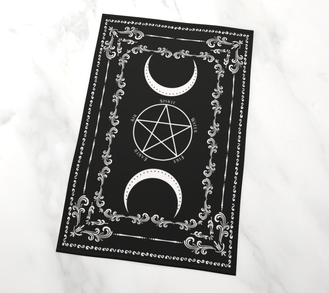 Pentacle Moon Altar Cloth