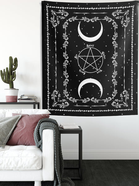 Pentacle Tapestry Wiccan Decor